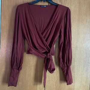 Beautiful drape shirt with ties